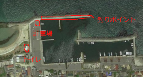 尾崎漁港の航空写真