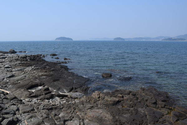 松島周辺の岩場