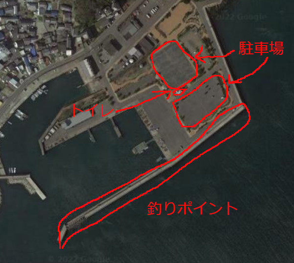 宮崎漁港の航空写真