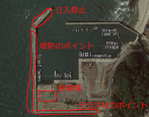 冨具崎漁港の航空写真