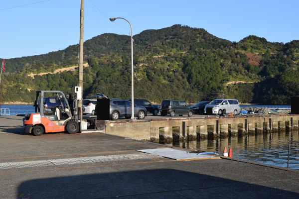 古和浦漁港の駐車場