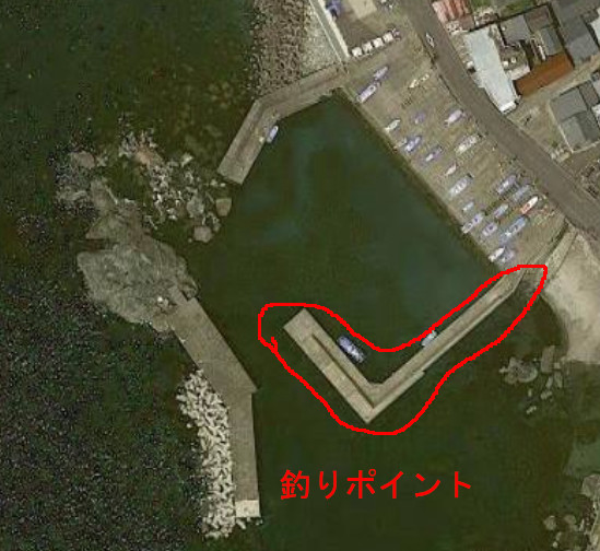 玉川漁港の航空写真