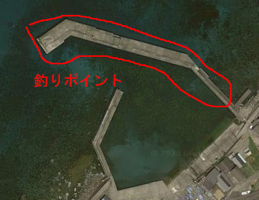 居倉漁港の航空写真