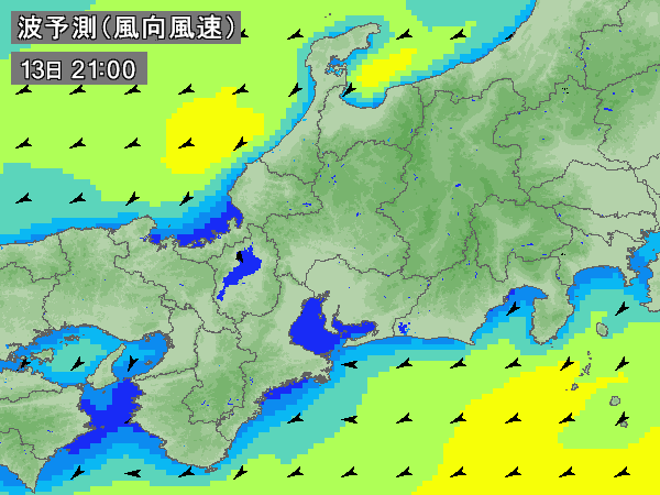 2024年10月13日の風予報